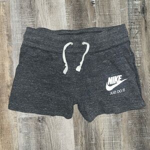 Nike Gray Athletic Shorts with Elastic Waistband